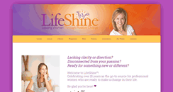 Desktop Screenshot of lifeshinecoaching.com